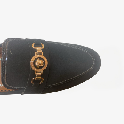 Men’s Brown Suede Bit Loafer – White Sole