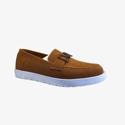 Men’s Brown Suede Bit Loafer – Sport Sole