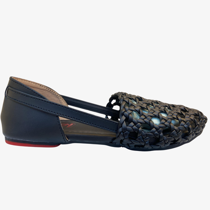 Women’s Black Woven Loafer