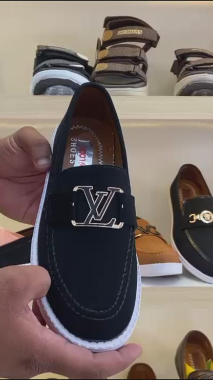 Men’s Brown Suede Bit Loafer – Sport Sole